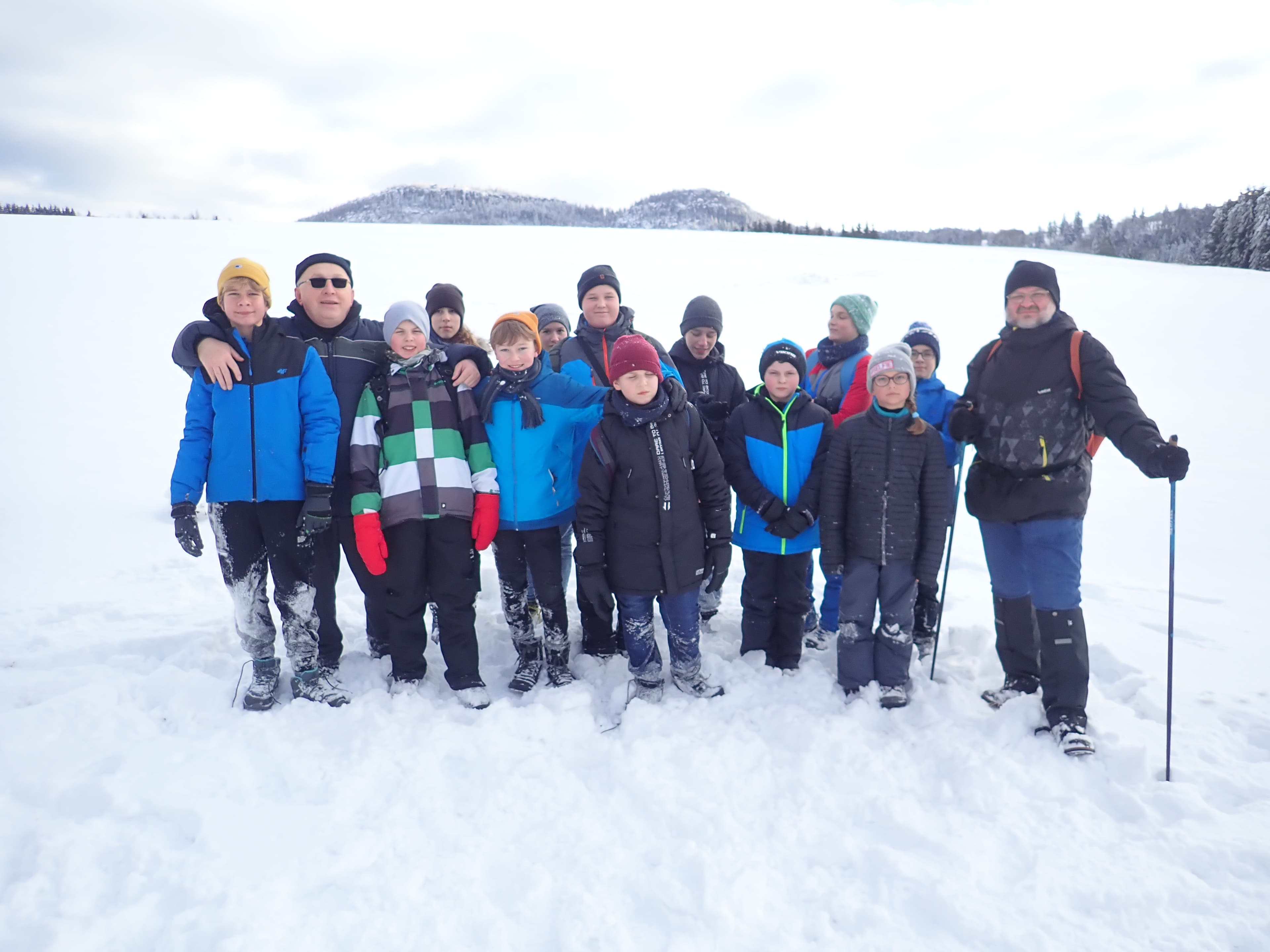 Na zimowisku w Górach Stołowych 2023.